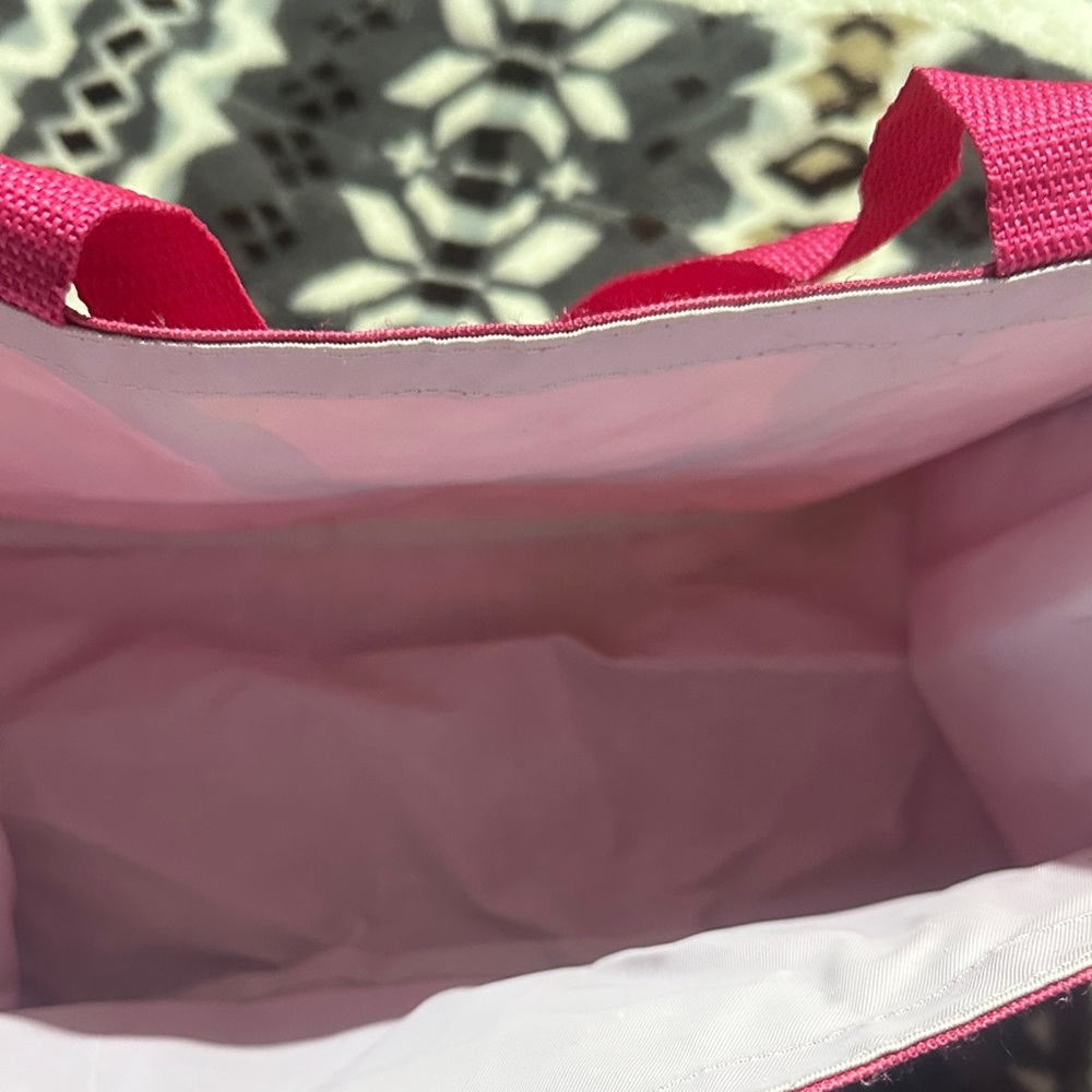 Thirty-One Pink Polka Dot Tote - Picture 3 of 9